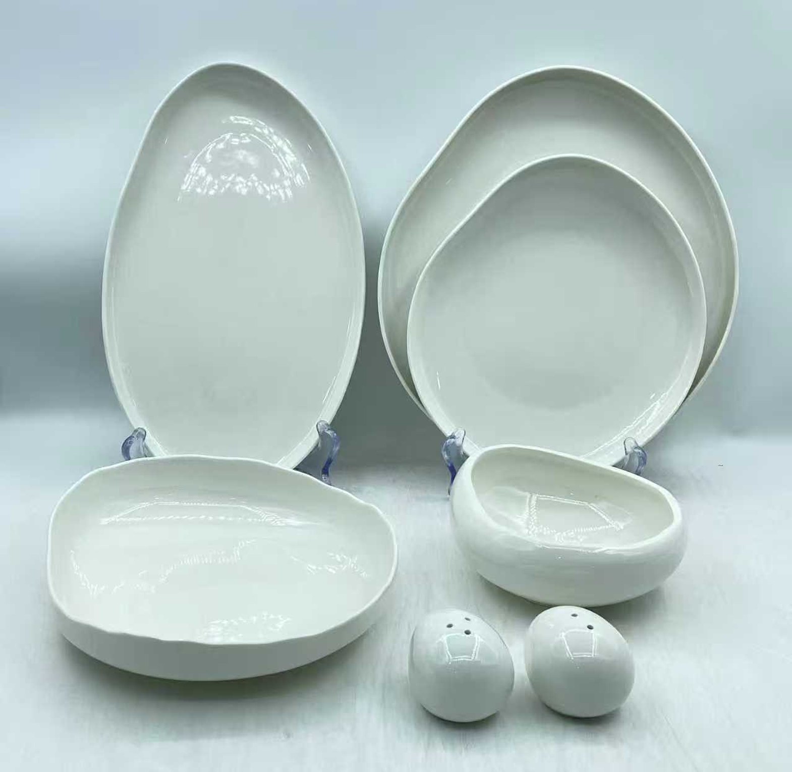 Dinner Set Elegant  European Double Glaze Porcelain Dinner 27pcs set image
