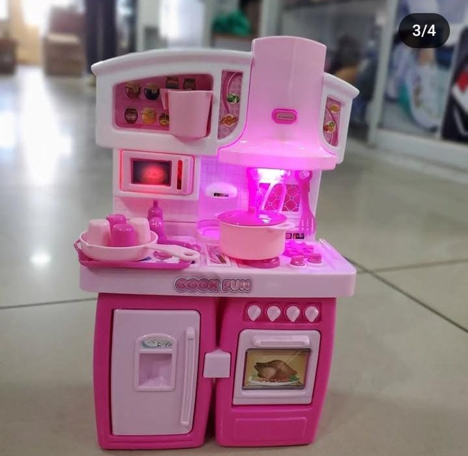 Battery-Powered Kitchen Set – the perfect gift for little chefs! Realistic Cooking Sounds: Sizzle, boil, and fry like a real kitchen! image