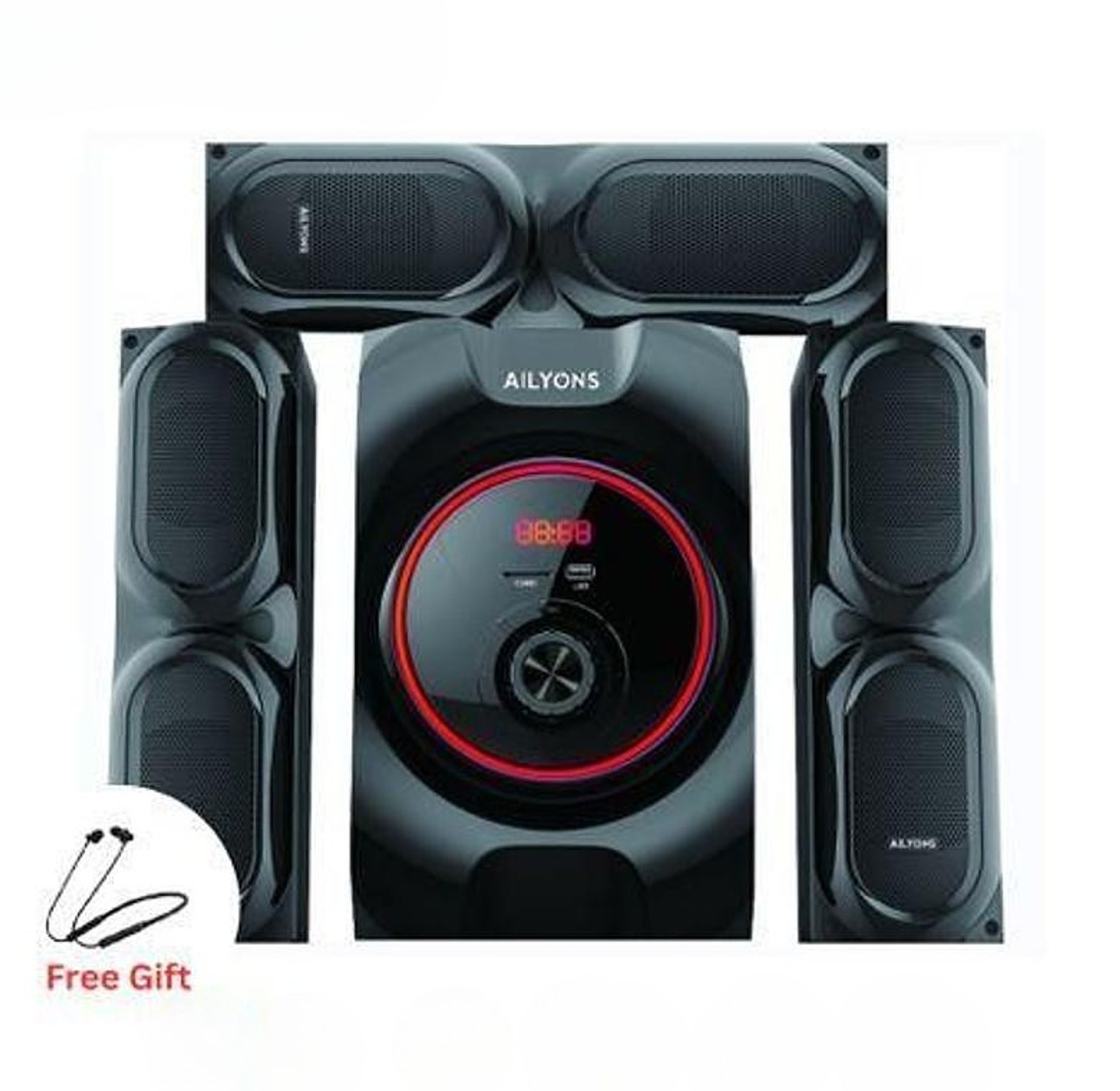 SUBWOOFER. AILYONS ELP3602K 3.1CH Subwoofer Home Theatre Multi Media Bluetooth Speaker System + FREE BLUETOOTH EARPHONE image