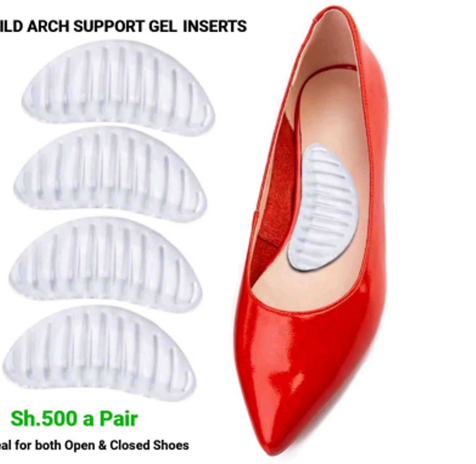Stripped Gel Arch Inserts  image