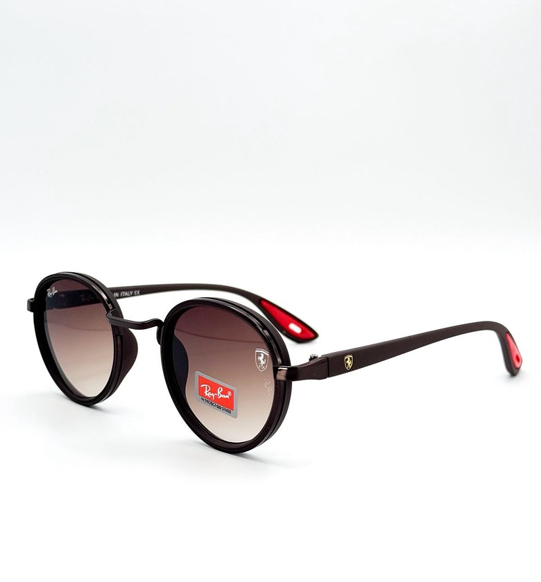 Ray-Ban Matte Bronze Round Sunglasses image