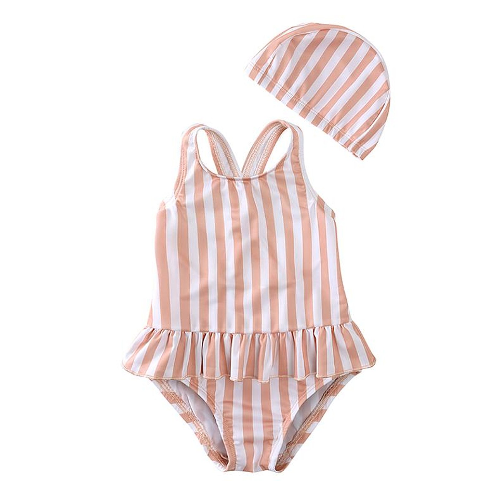 Girls one piece swimming costume image