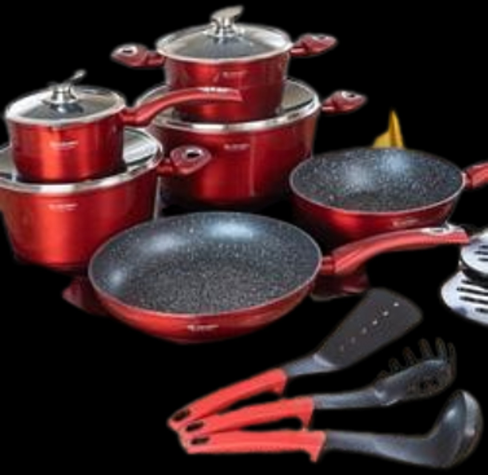 Edenberg EB-5620 15-piece premium granite-coated cookware set designed for durable, non-stick cooking. image