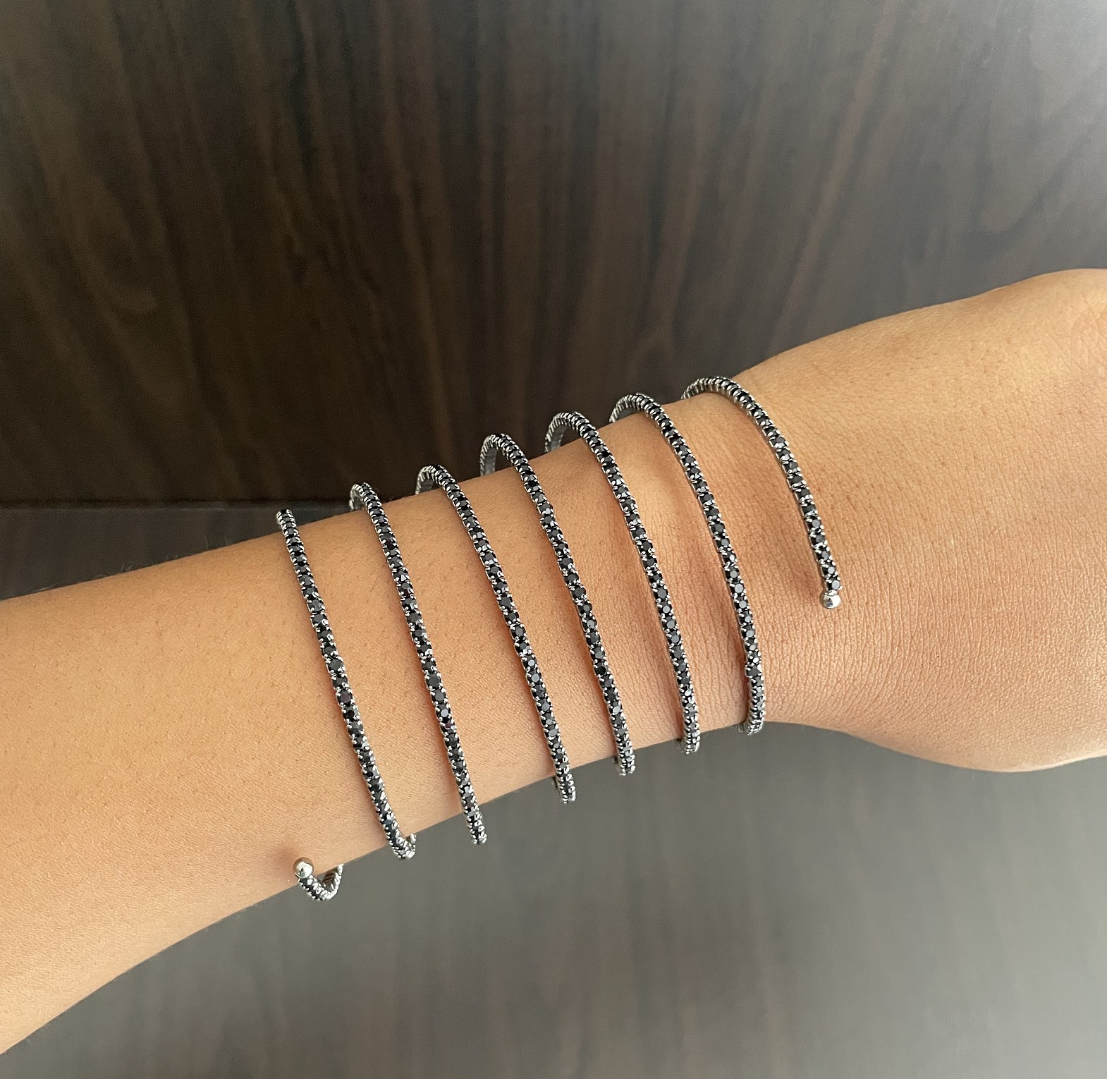 Spiral Bracelet (Black) image