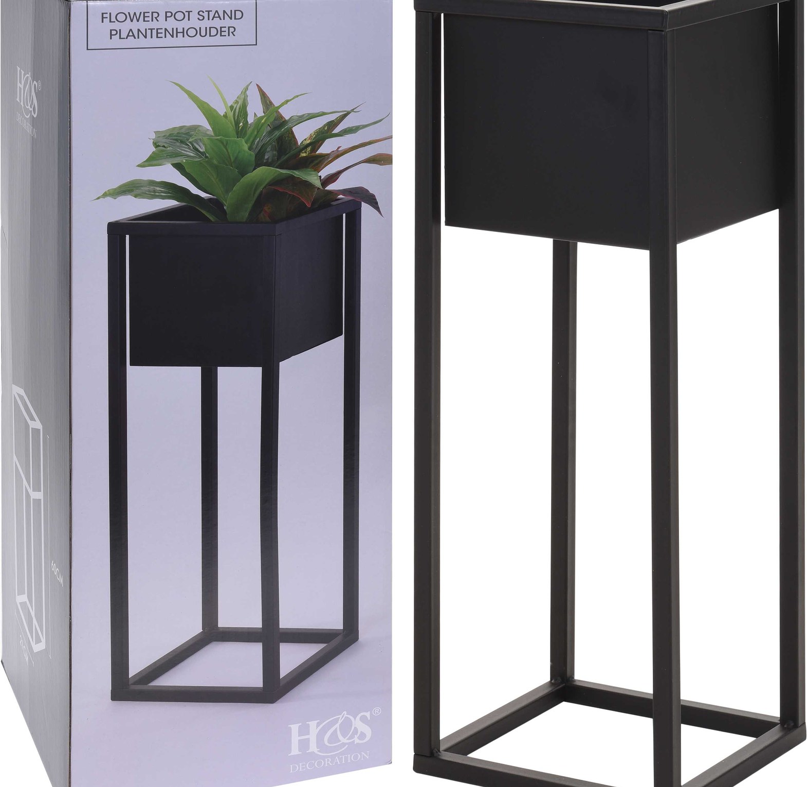 FLOWER POT METAL ON STAND image