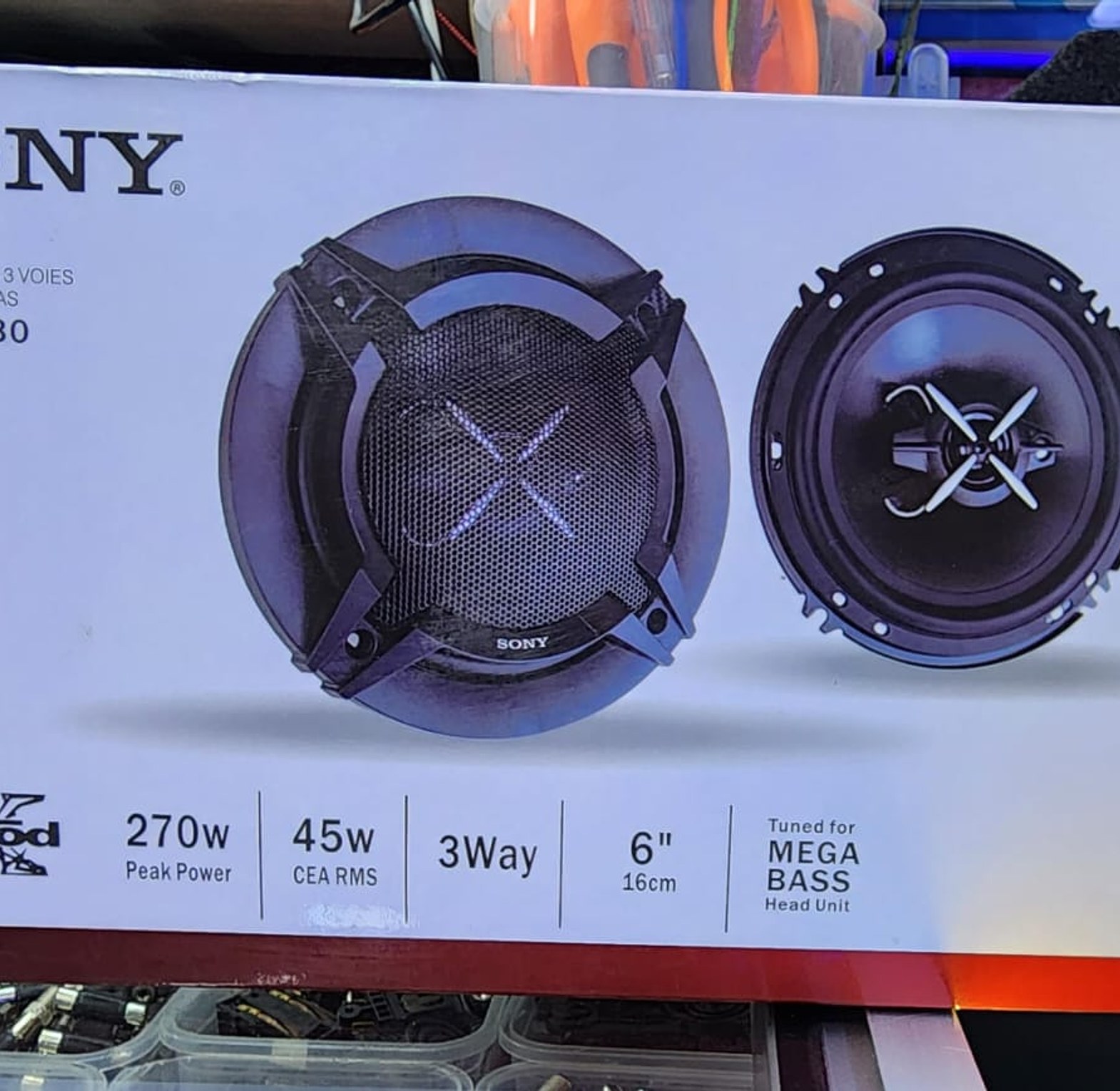  Car Speaker. Sony Xplod XS-FB1630 6" (16cm) 3-Way Coaxial Car Speakers.  image