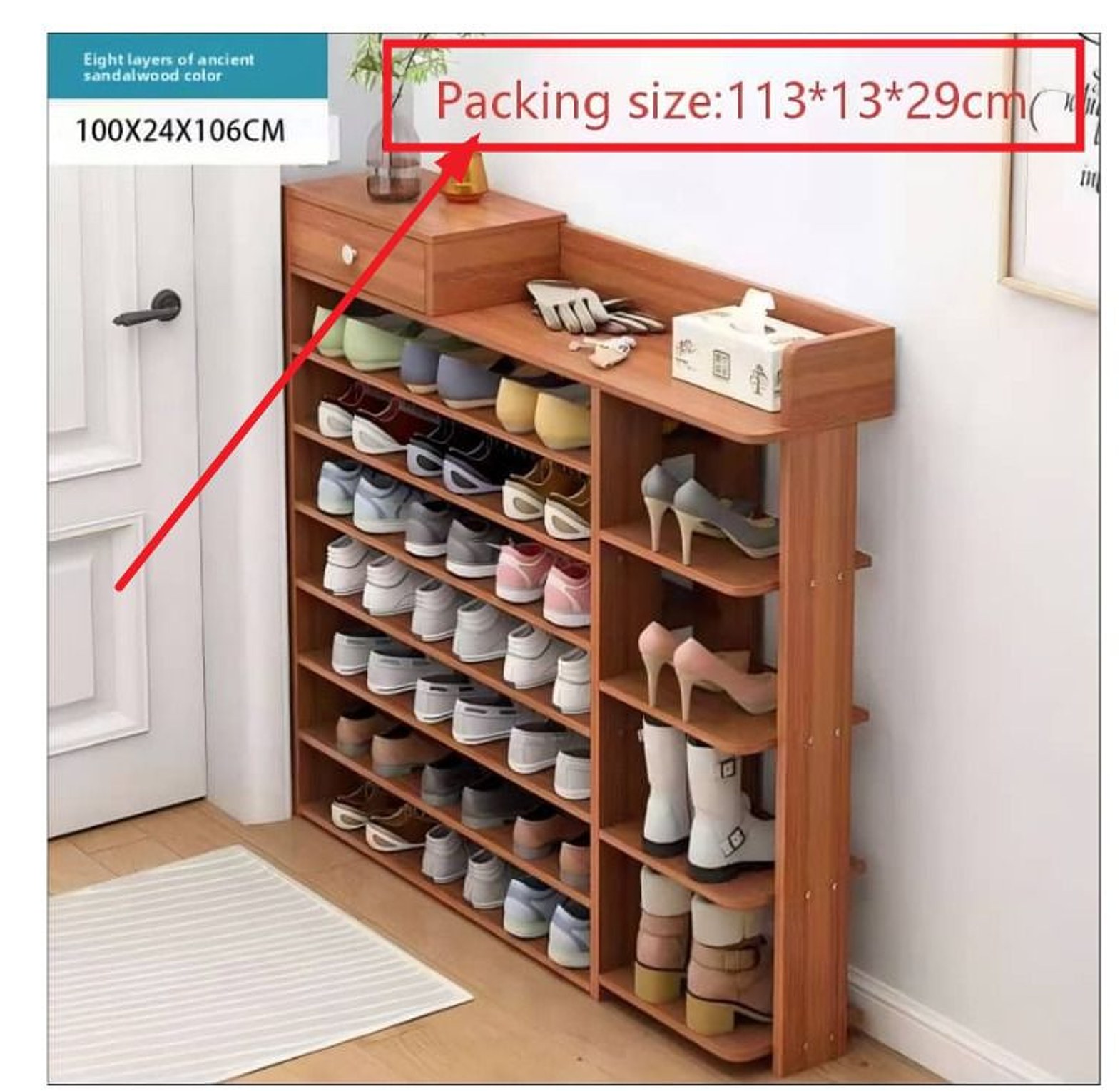 Modern heavy duty shoe rack image