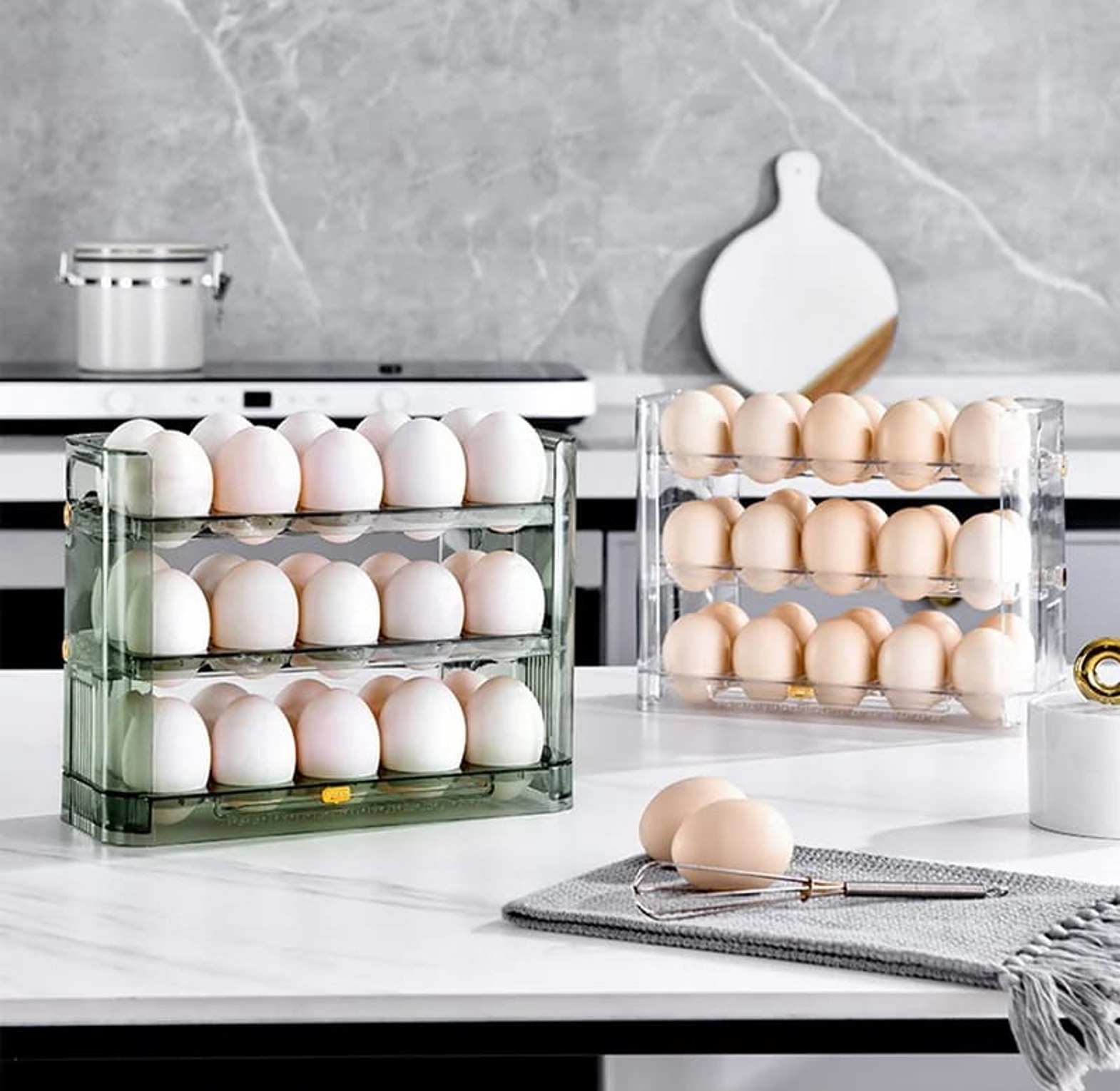 30-Grid Transparent Egg Storage image