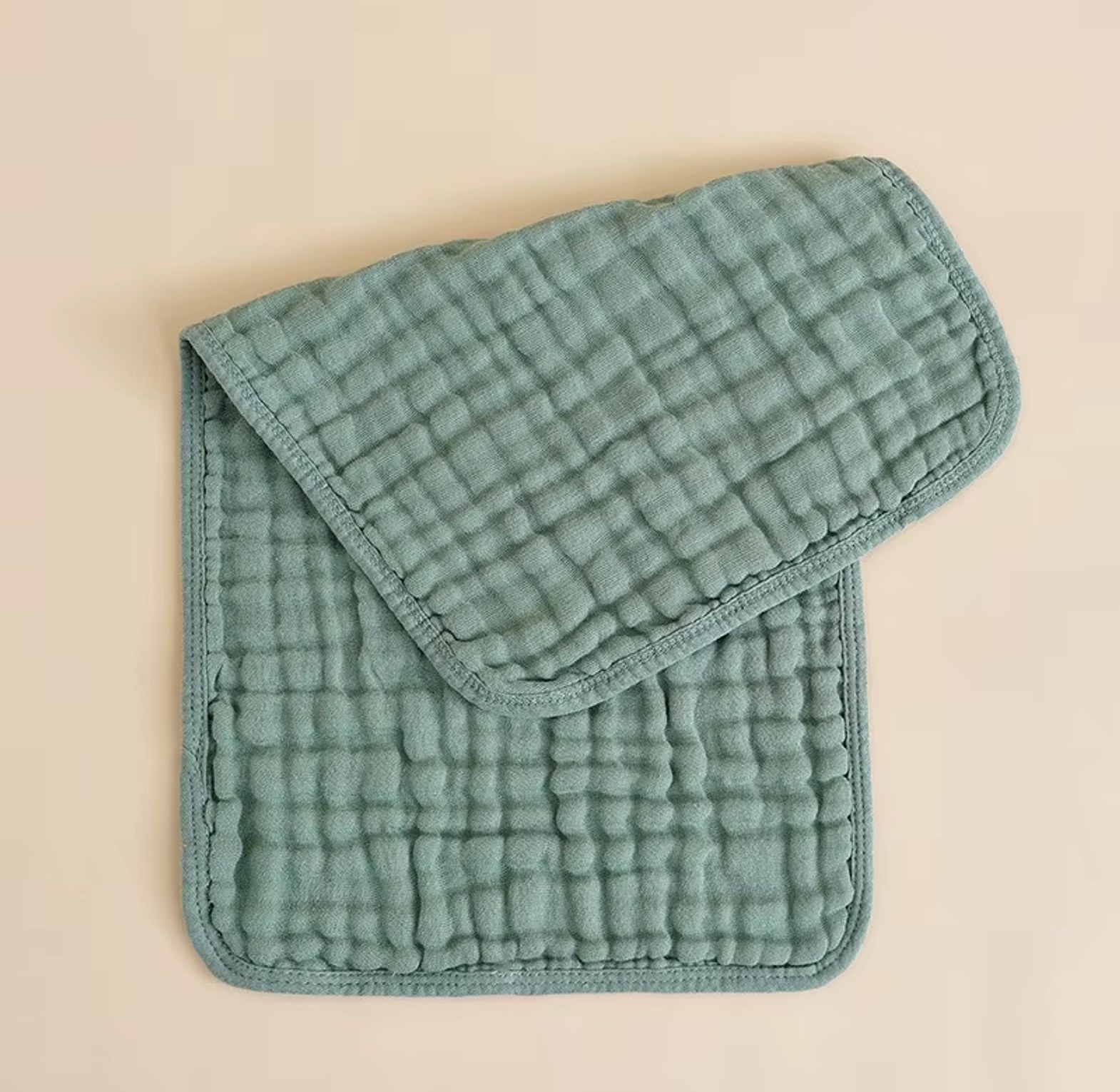 Muslin Cotton Waffle Burp Cloths  image