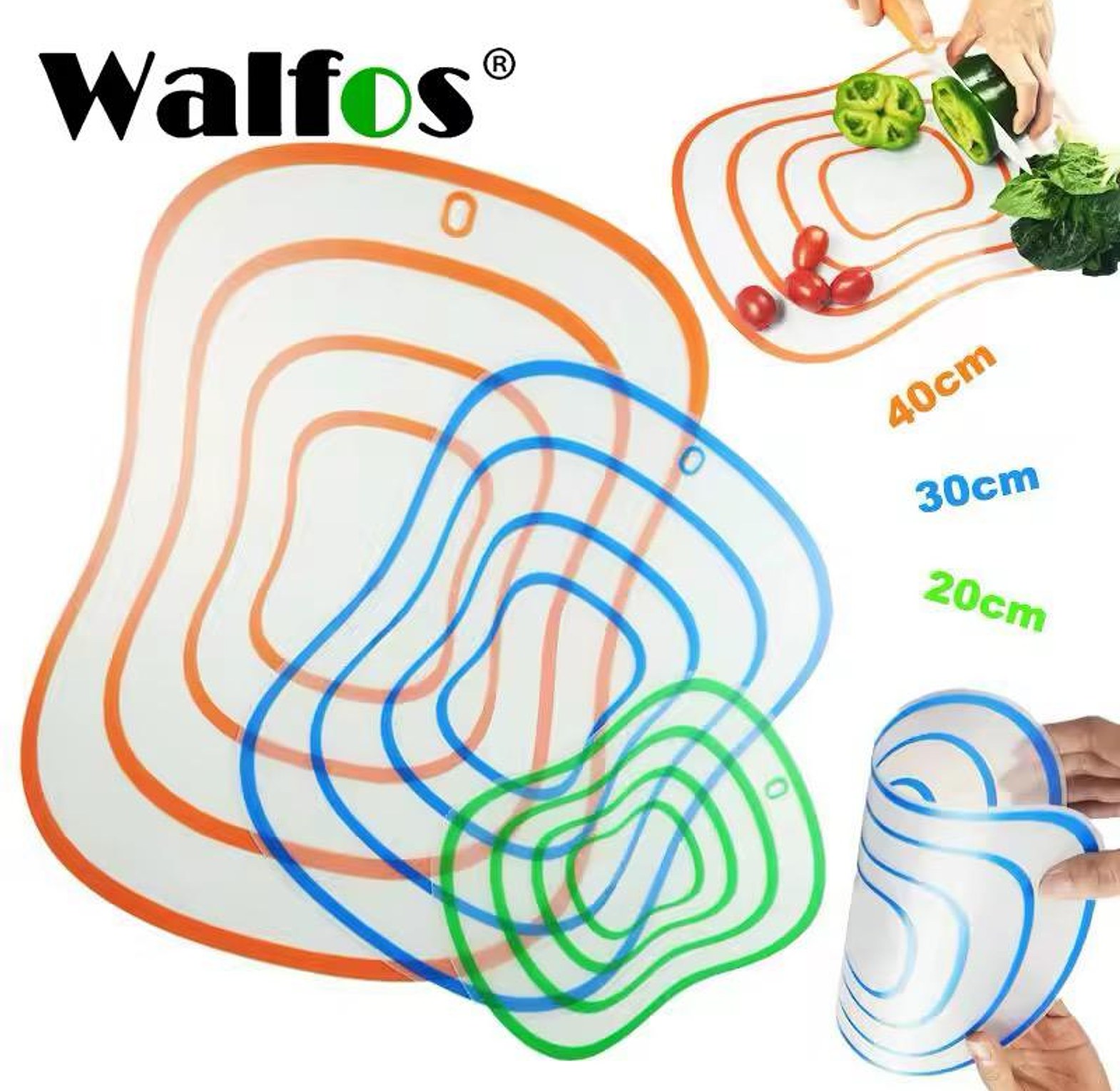 Kitchen Non-Slip Flexible Cutting Boards image
