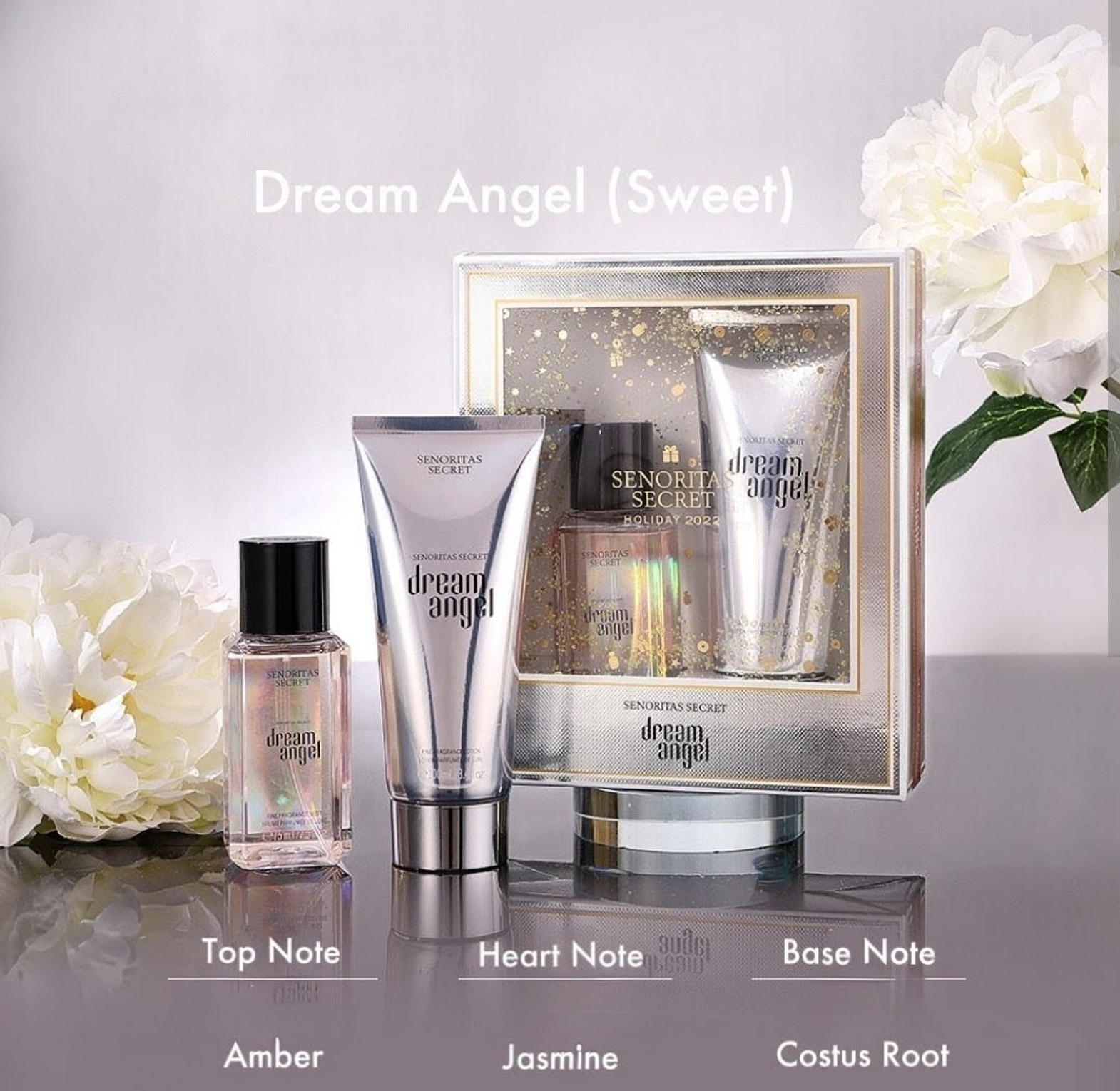 Senoritas Secret Dream Angel Perfume Gift Set 100ml Fragrance Lotion, 75ml Perfume  image