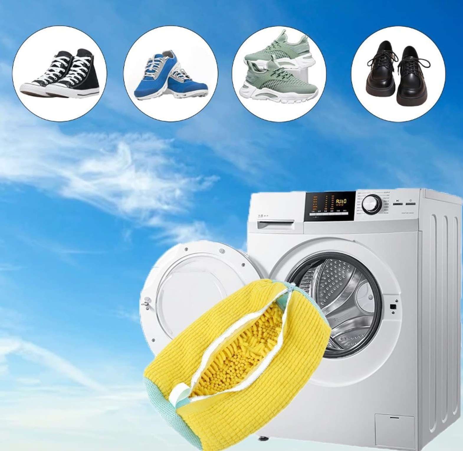 Machine Washable Shoe Washing & Drying Bag image