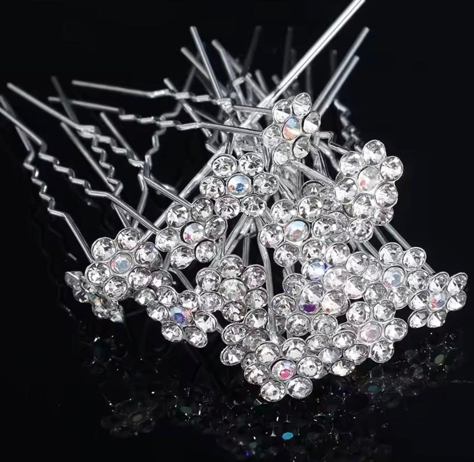 Aurora Bloom Mini Hair Pins image