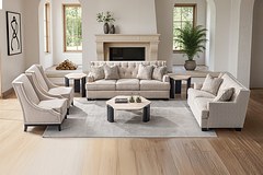 TRIMO 7 Seater Fabric Sofa (3+2+1+1) thumbnail 1