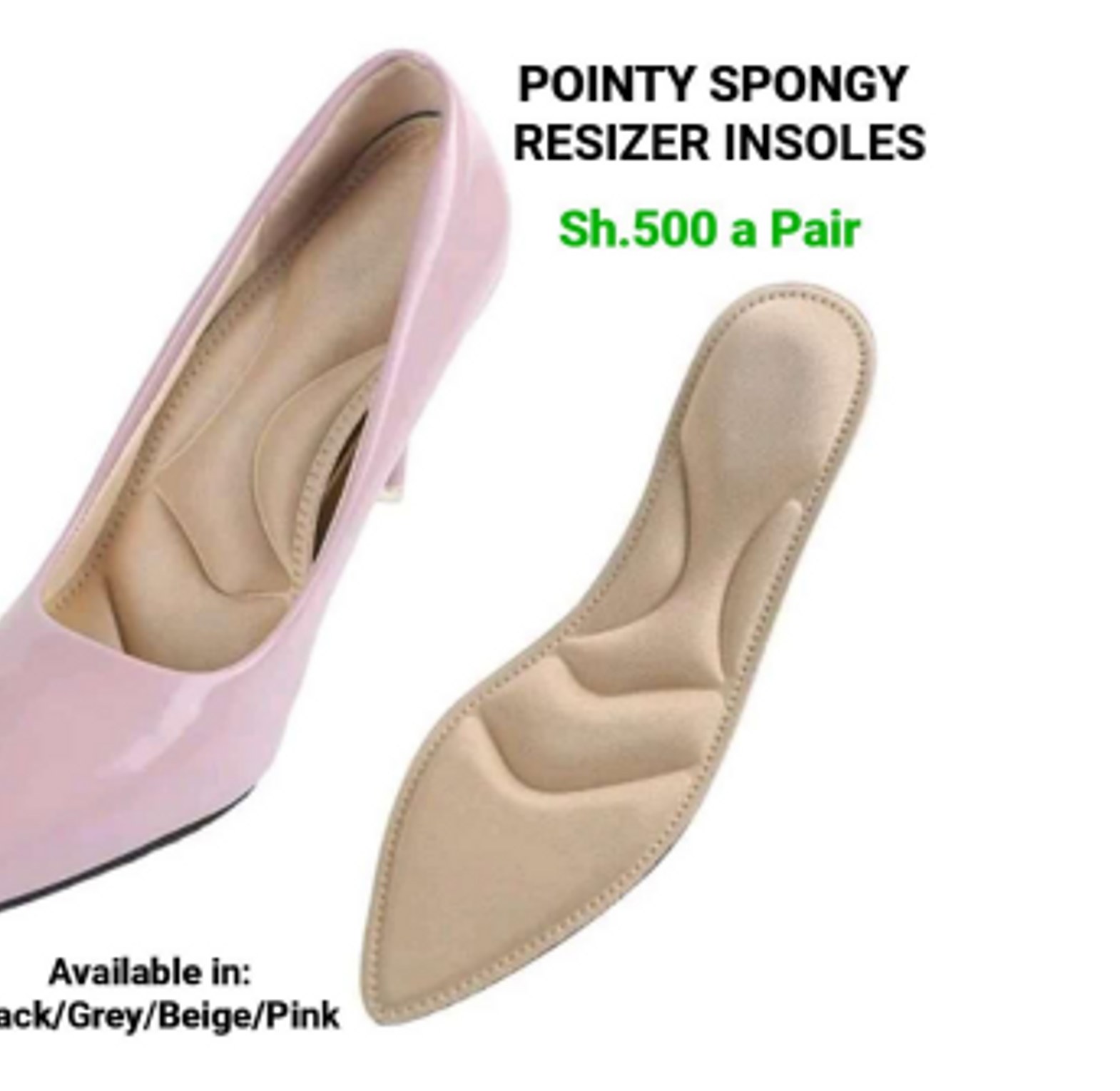 Pointy Toe Shoe Resizer Insole image