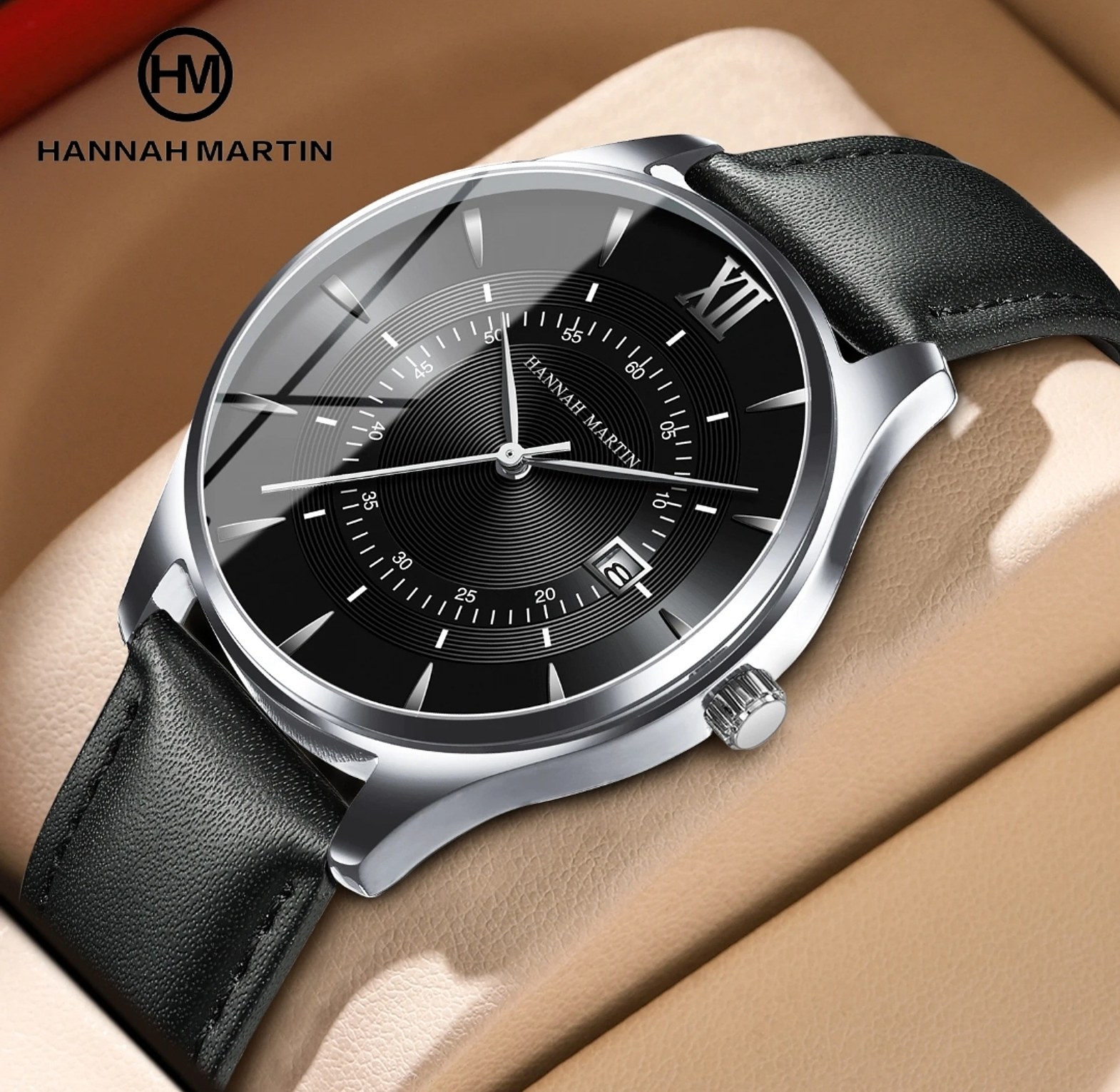 Men's Hannah Martin Leather Watch image