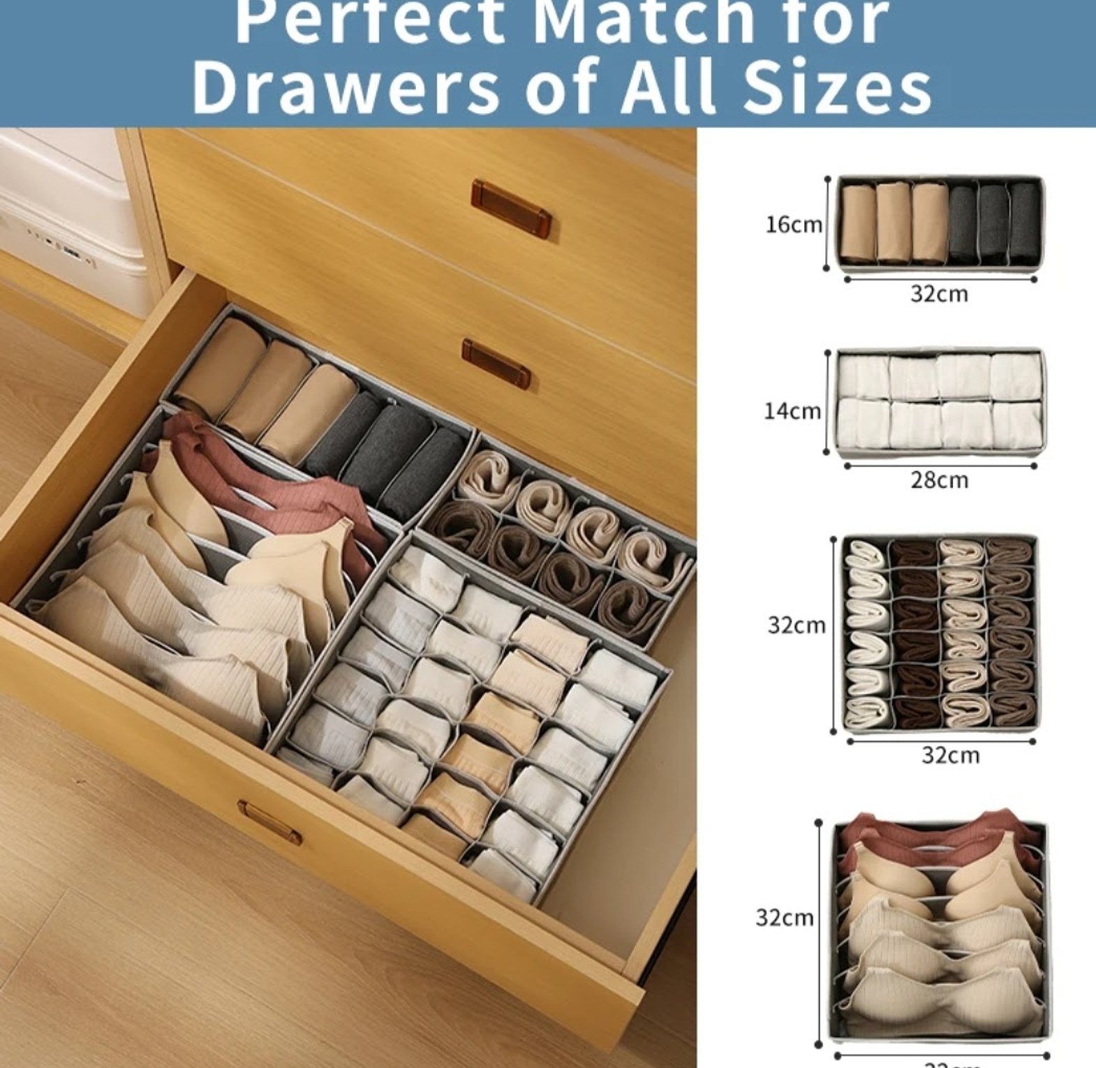4-in-1 Foldable Undergarment Organizer image