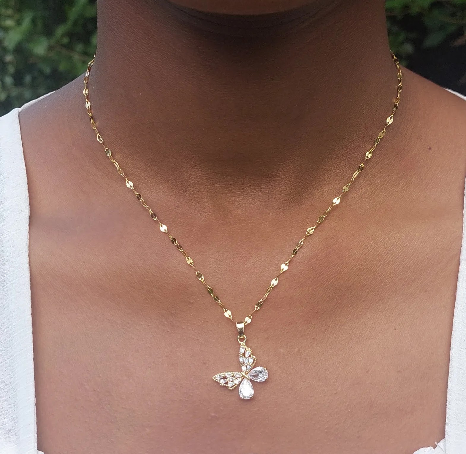 Crystal Butterfly Gold image