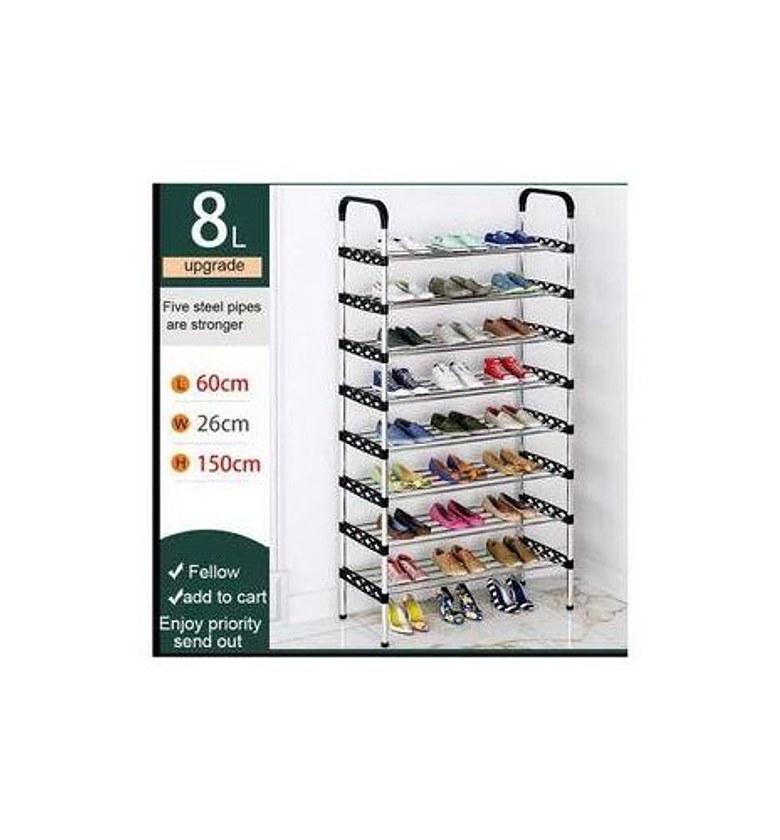 STAKABLE SHOE RACK 8-layer Storage Shoe rack image