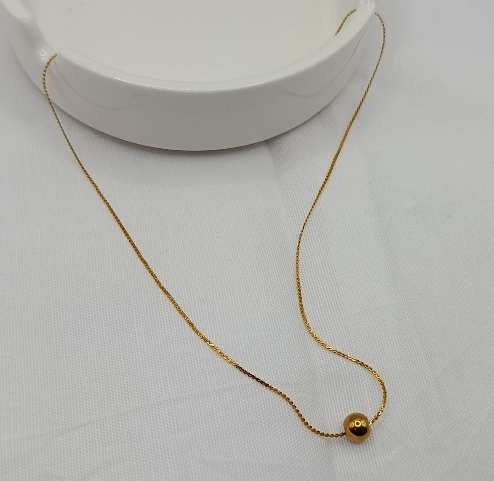 Minimalist Ball Necklace  / Choker image
