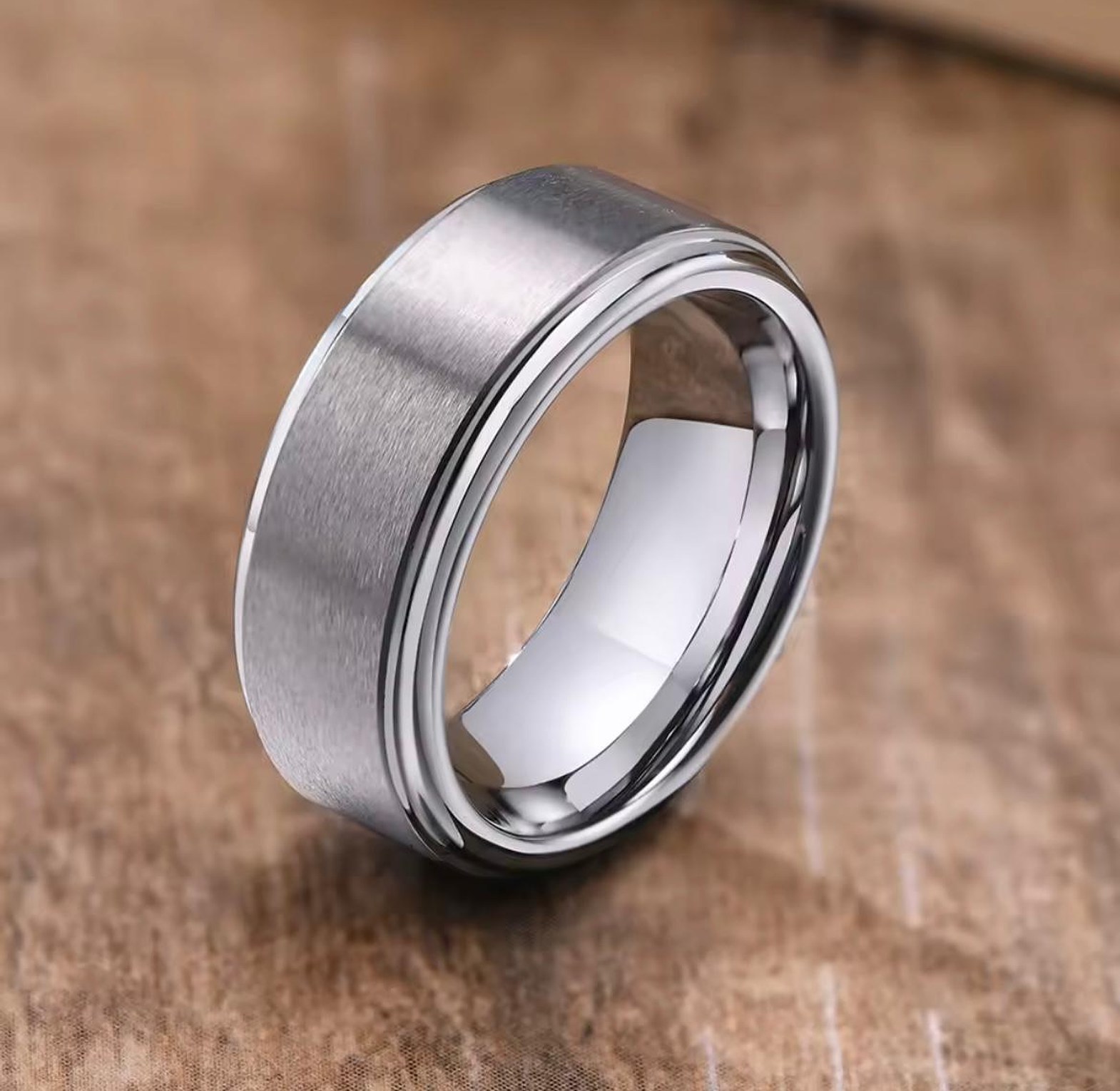 Modern Tungsten Carbide Men's Ring image