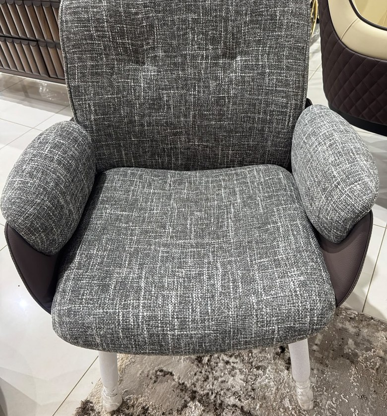 Grey Upholstered Accent Chair image