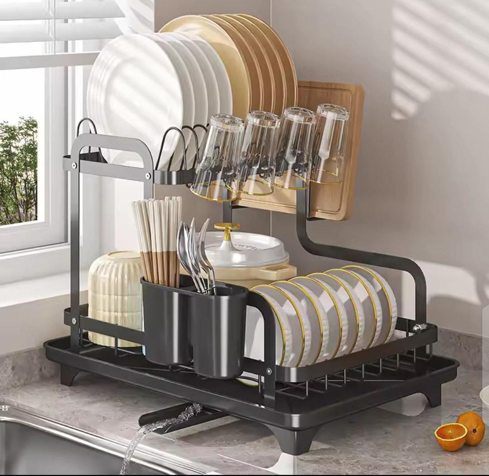 2 Tier Dish Drying Rack  image