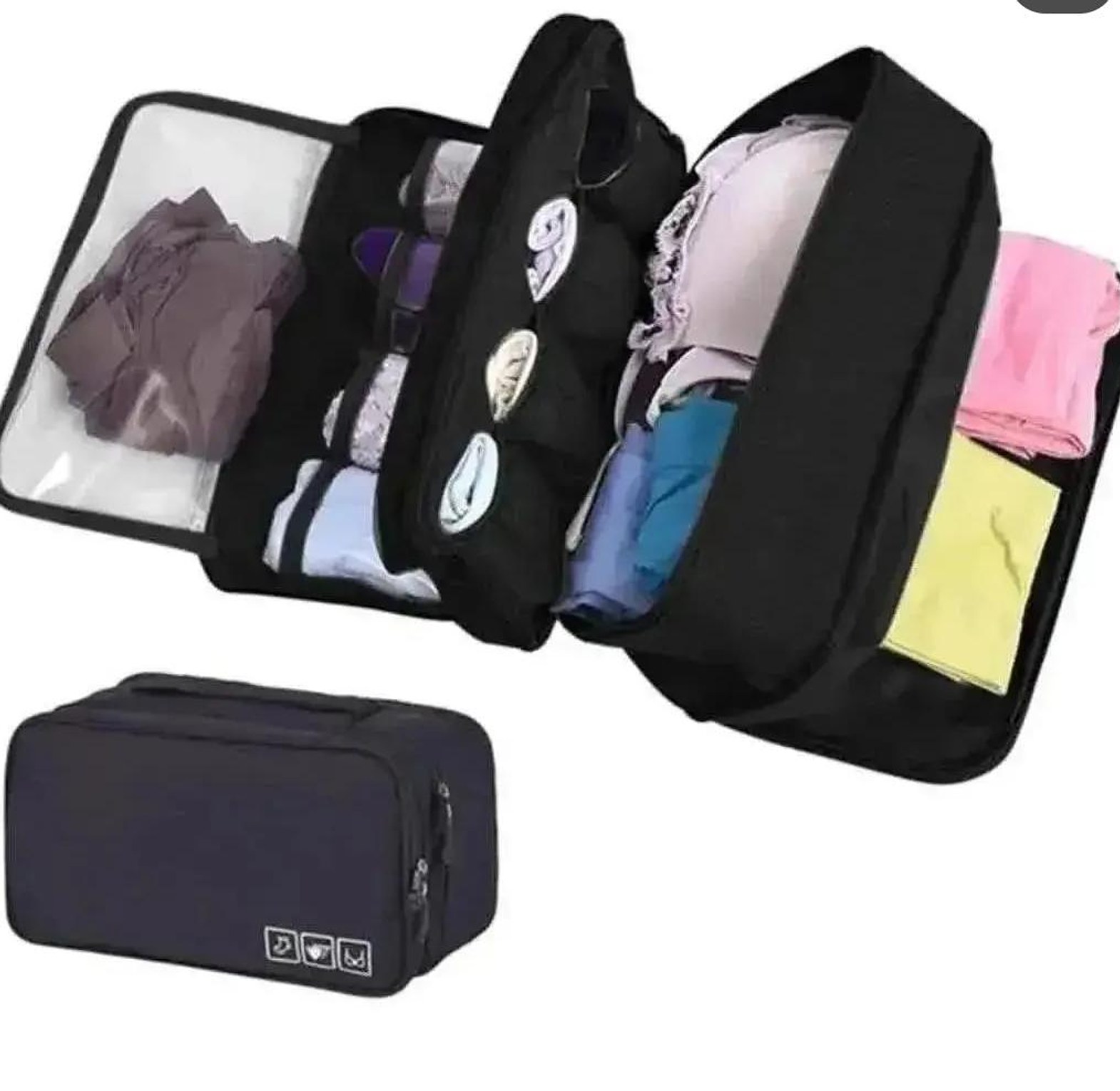 Portable undergarment travel organizer image