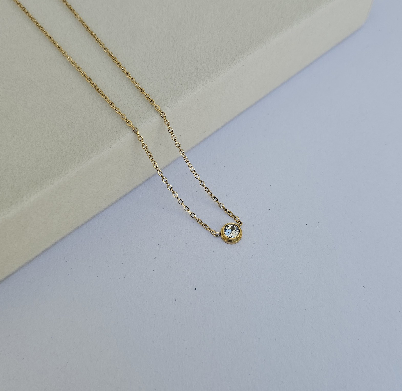 Chege dainty Crystal necklace  image