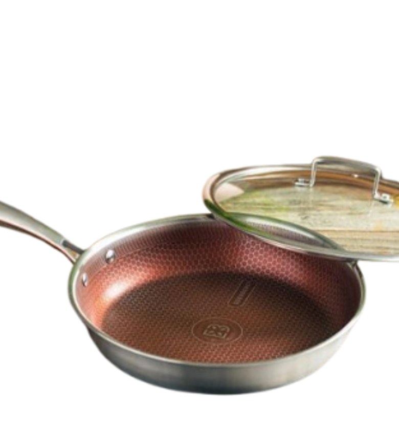 Frying Pan Edenburg 26/28cm Stainless Steel Frying Pan with Lid image