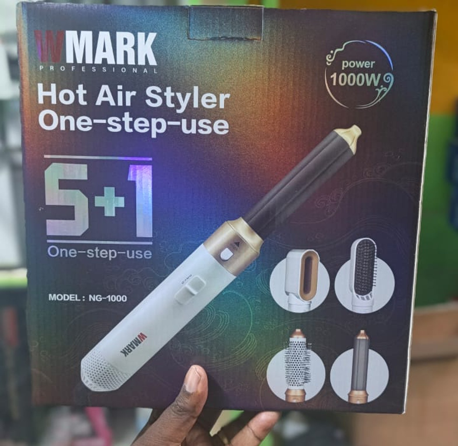 Hot Air Styler. WMARK NG-1000 5-in-1 Hot Air Styler image