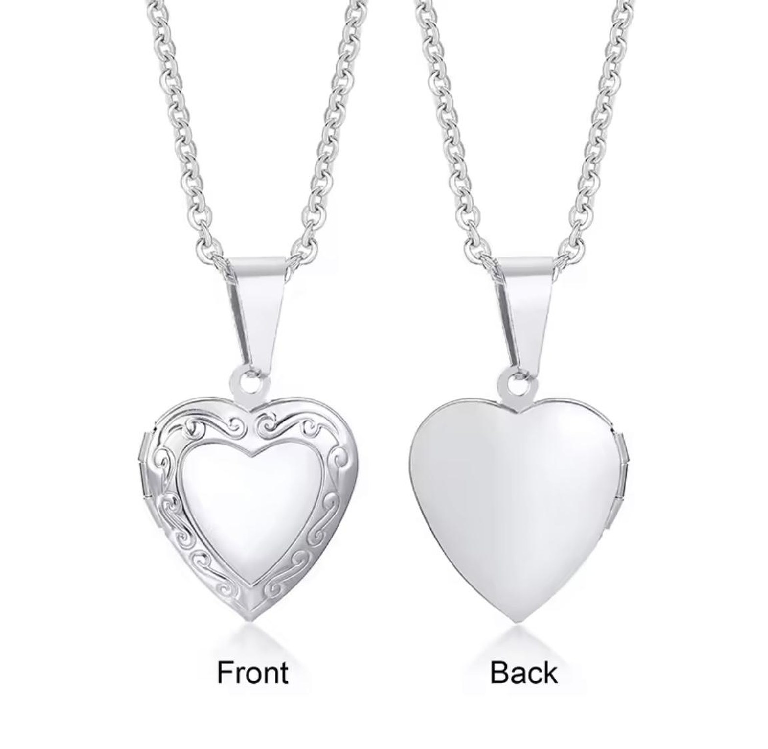 Eternal Heart Photo Locket Necklace image