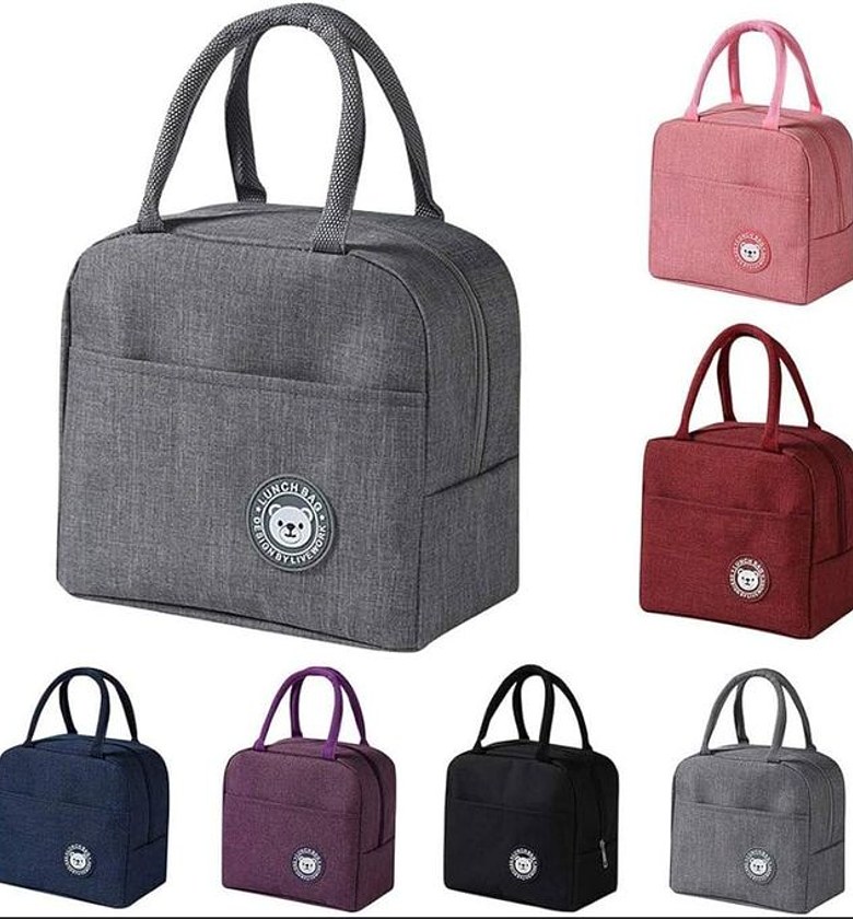 Insulated Lunch Box Bag, Lunch Bag, Picnic Lunch Bag image