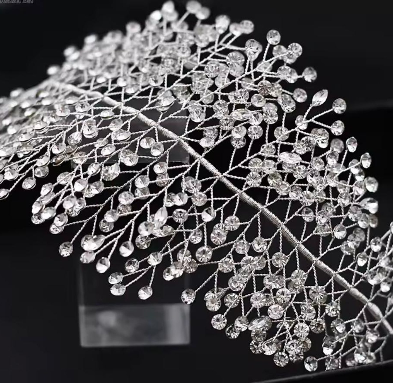 Celestial Branch Crystal Tiara Headpiece image