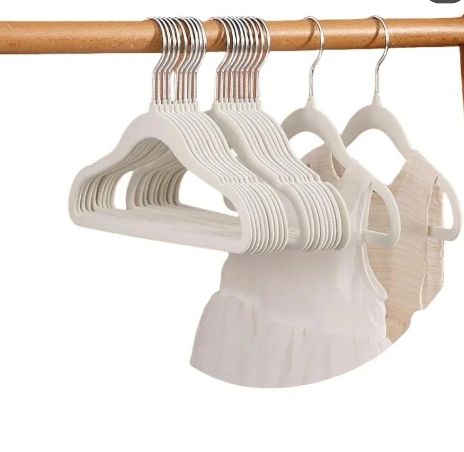 Kids velvet cloth hangers 10pcs image