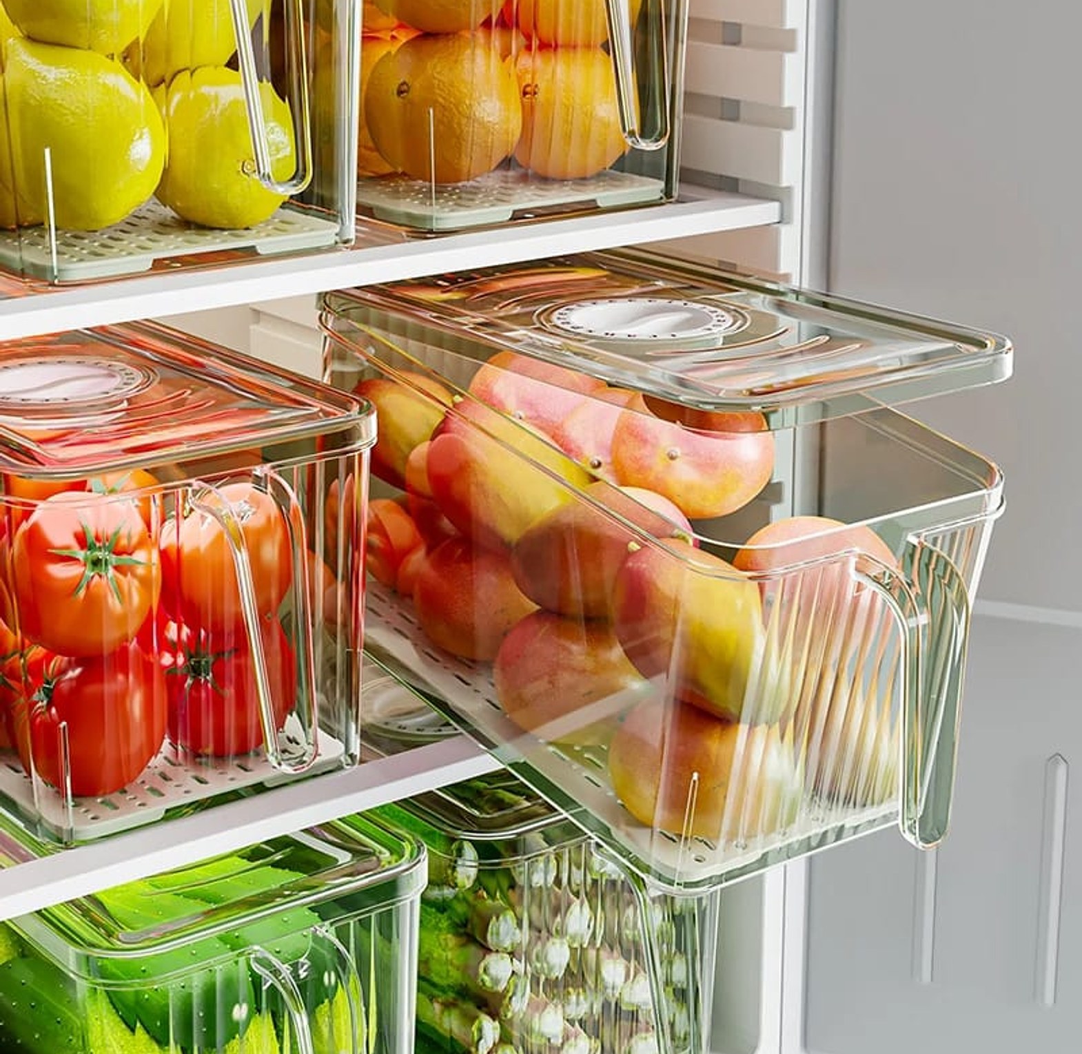 Refrigerator Storage Box Food image