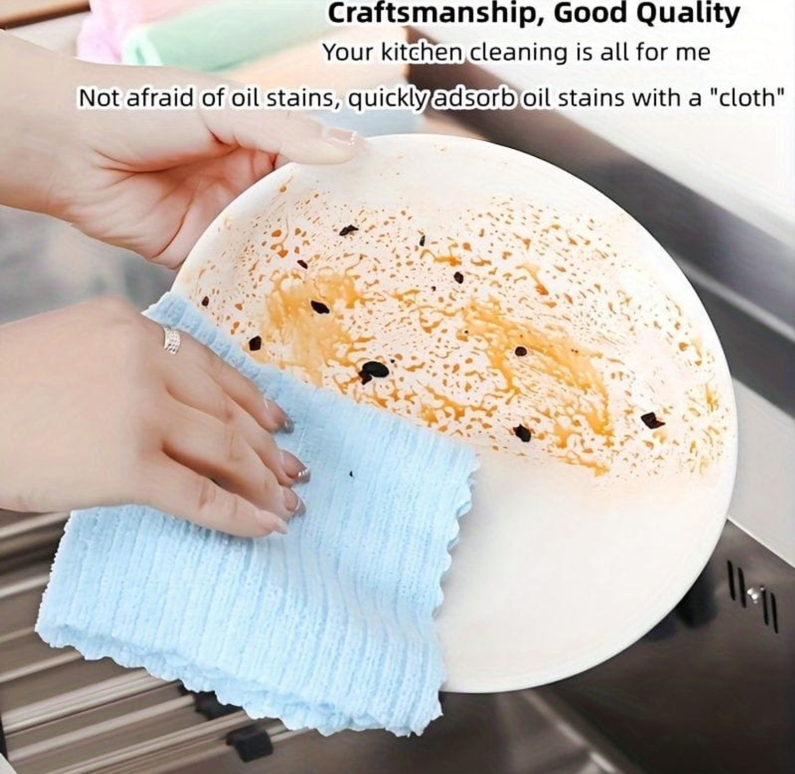5pcs Microfiber Cleaning Cloths 30x30cm Multicolor Kenya image