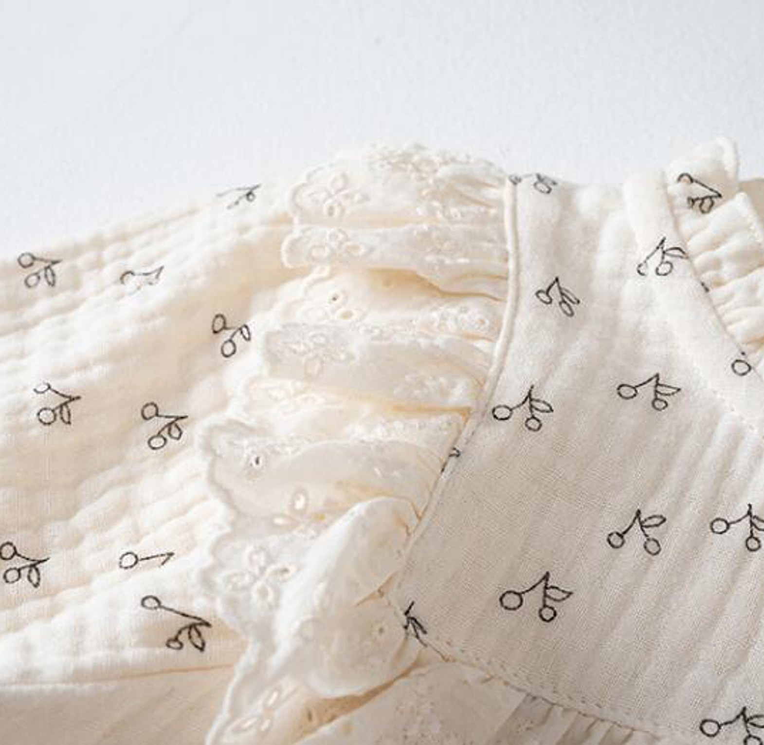 Serene Blossom Muslin Romper image