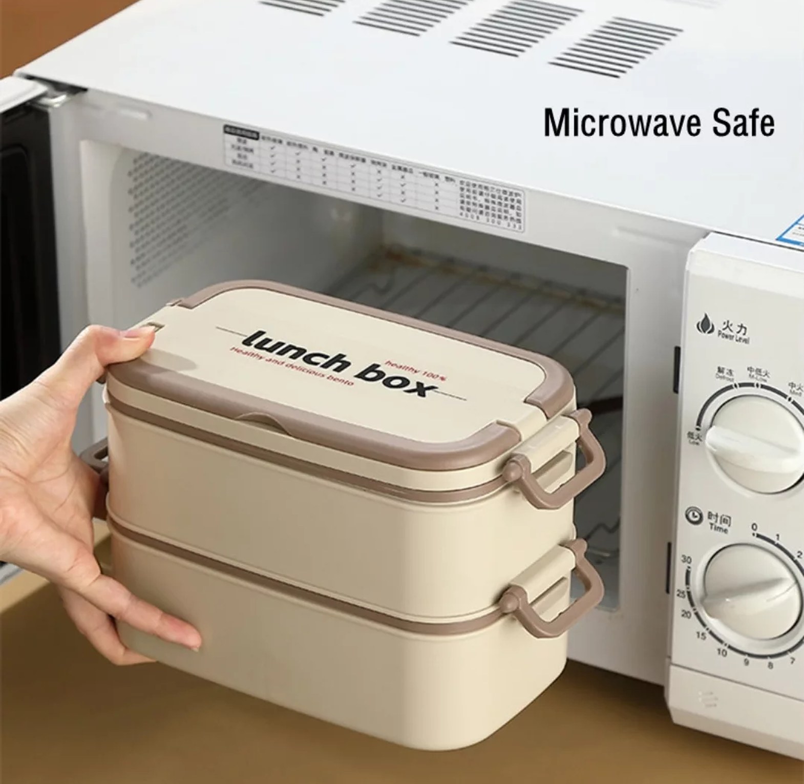 Double-Layered Lunch Box with Matching Insulated Bag image