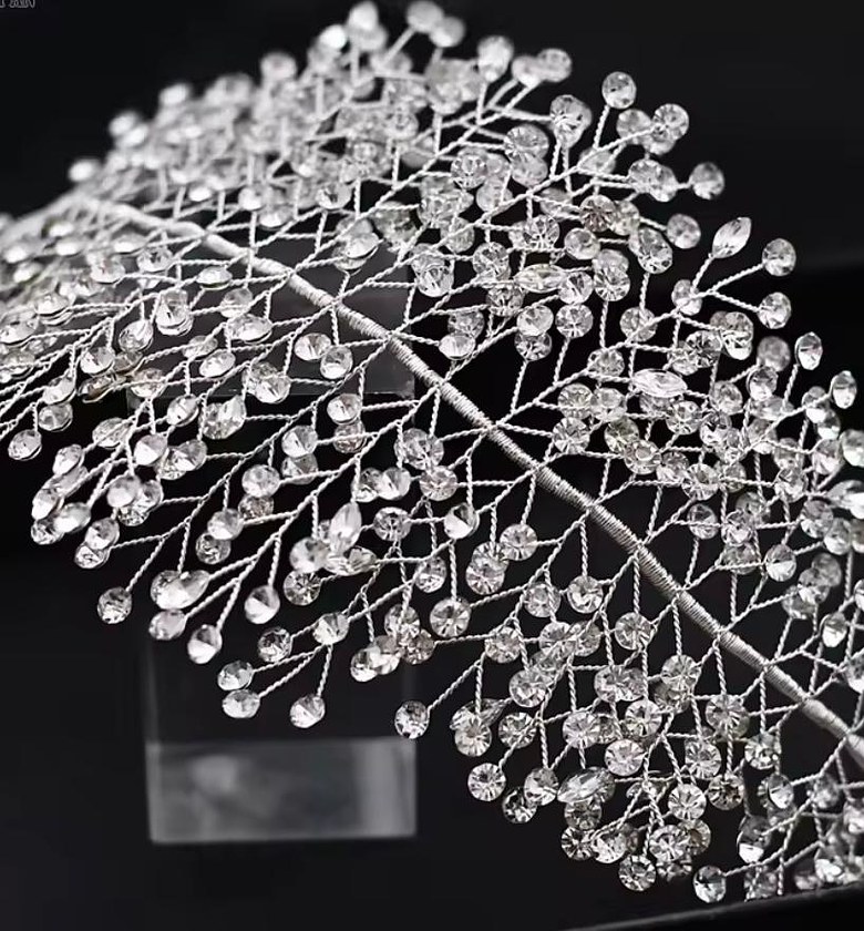 Celestial Branch Crystal Tiara Headpiece image