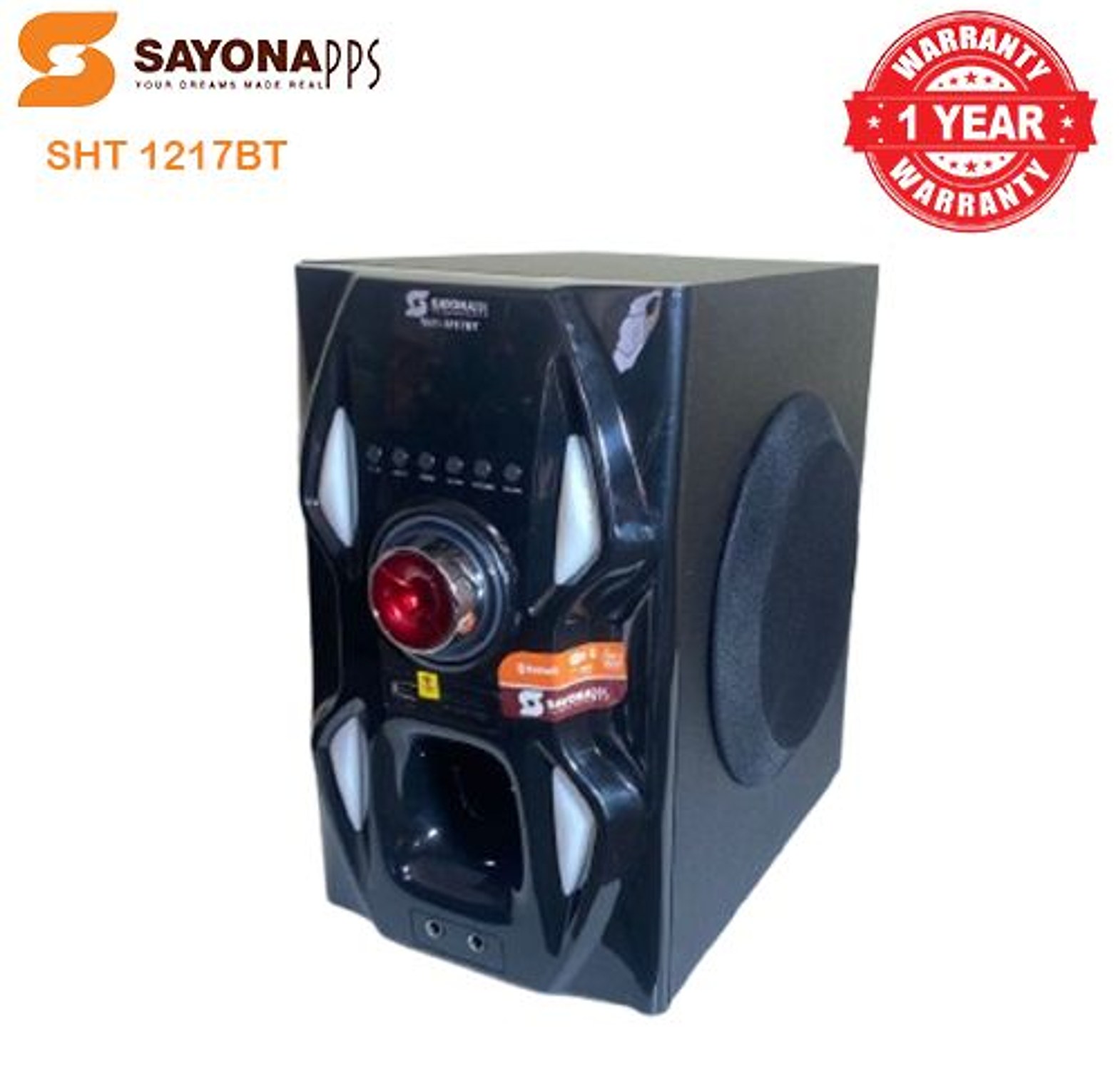 Sayona 3.1 Channel subwoofer SHT 1217BT, 12000W P.M.P.O  image