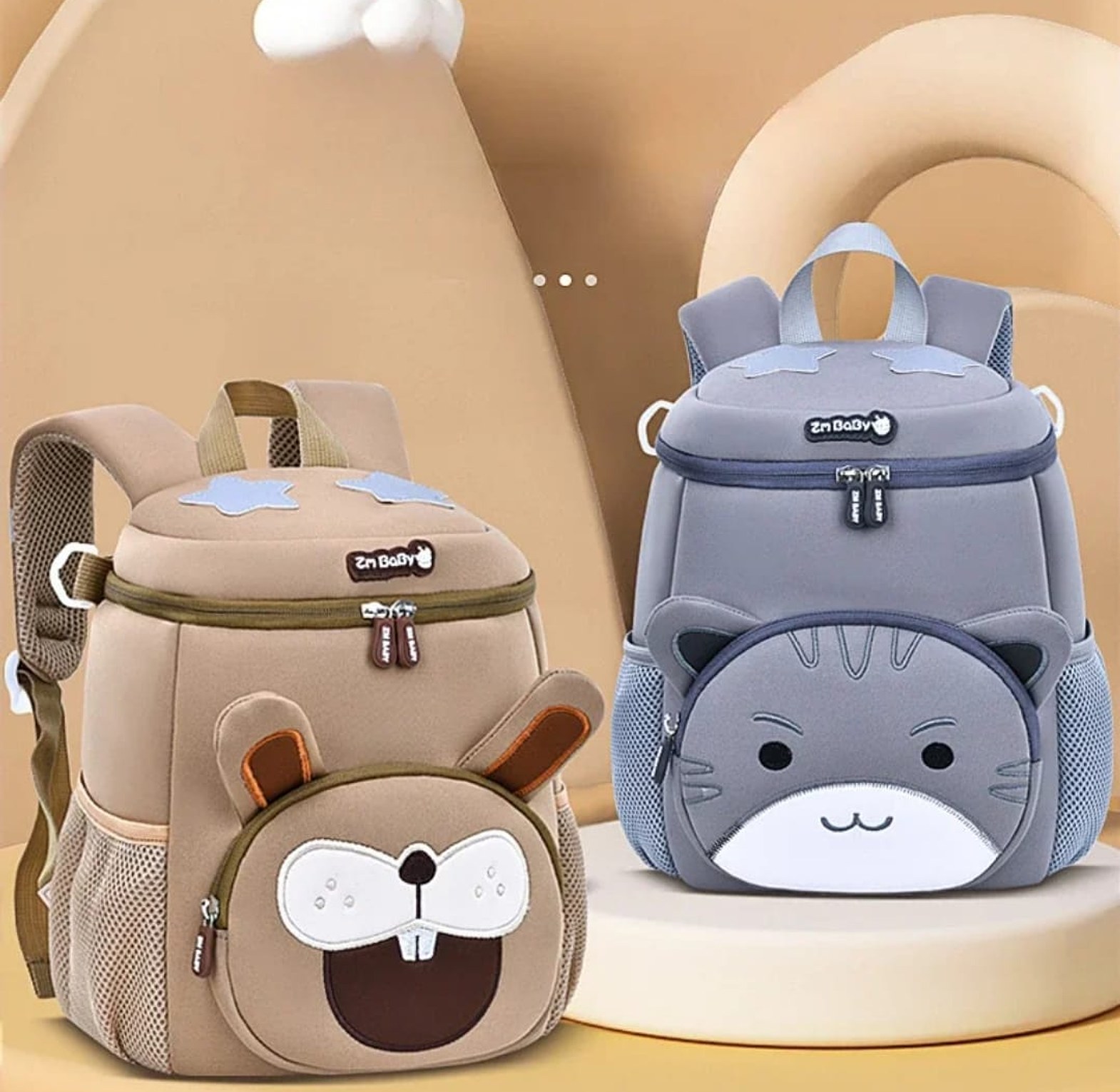 Cartoon Kids Waterproof Mini Backpack image