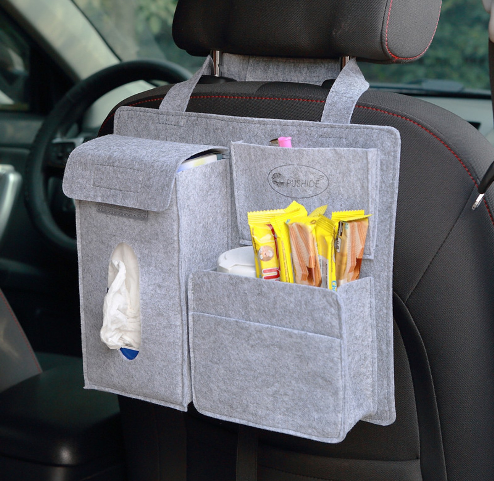 Car Back Seat Storage Bag Organizer image