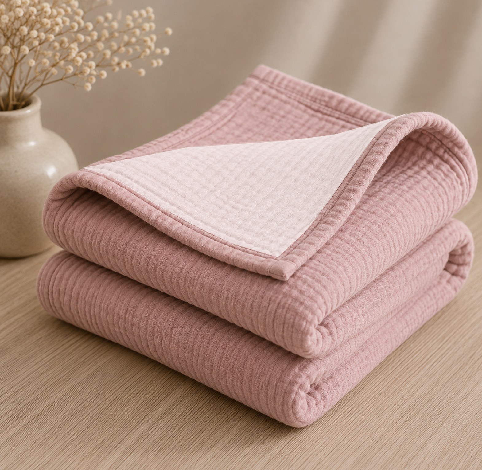 CloudSoft™ 4-Layer Muslin Blanket. image