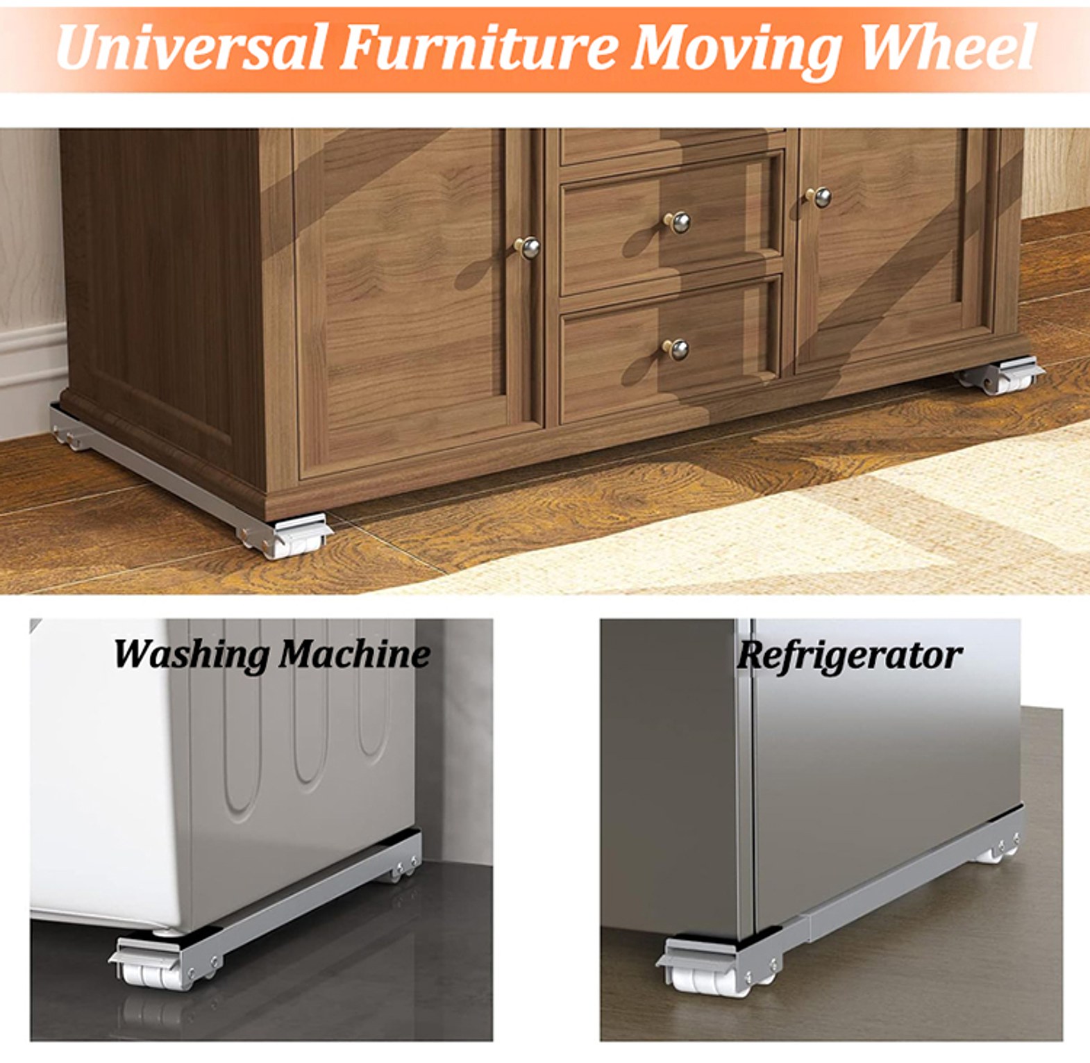 Washing Machine Stand With Wheels image
