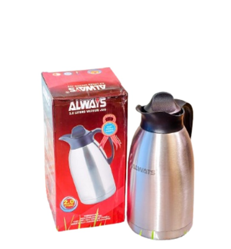Always Unbreakable 2.0LTR Vacuum Thermos Flask - Stainless Steel . image