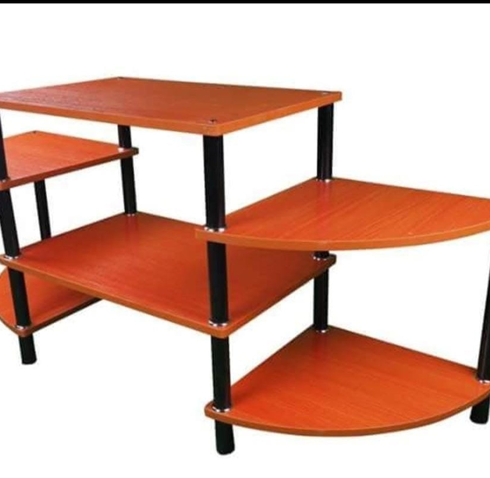 32 " TV Stand - Butterfly Shaped-Wooden Unassembled image