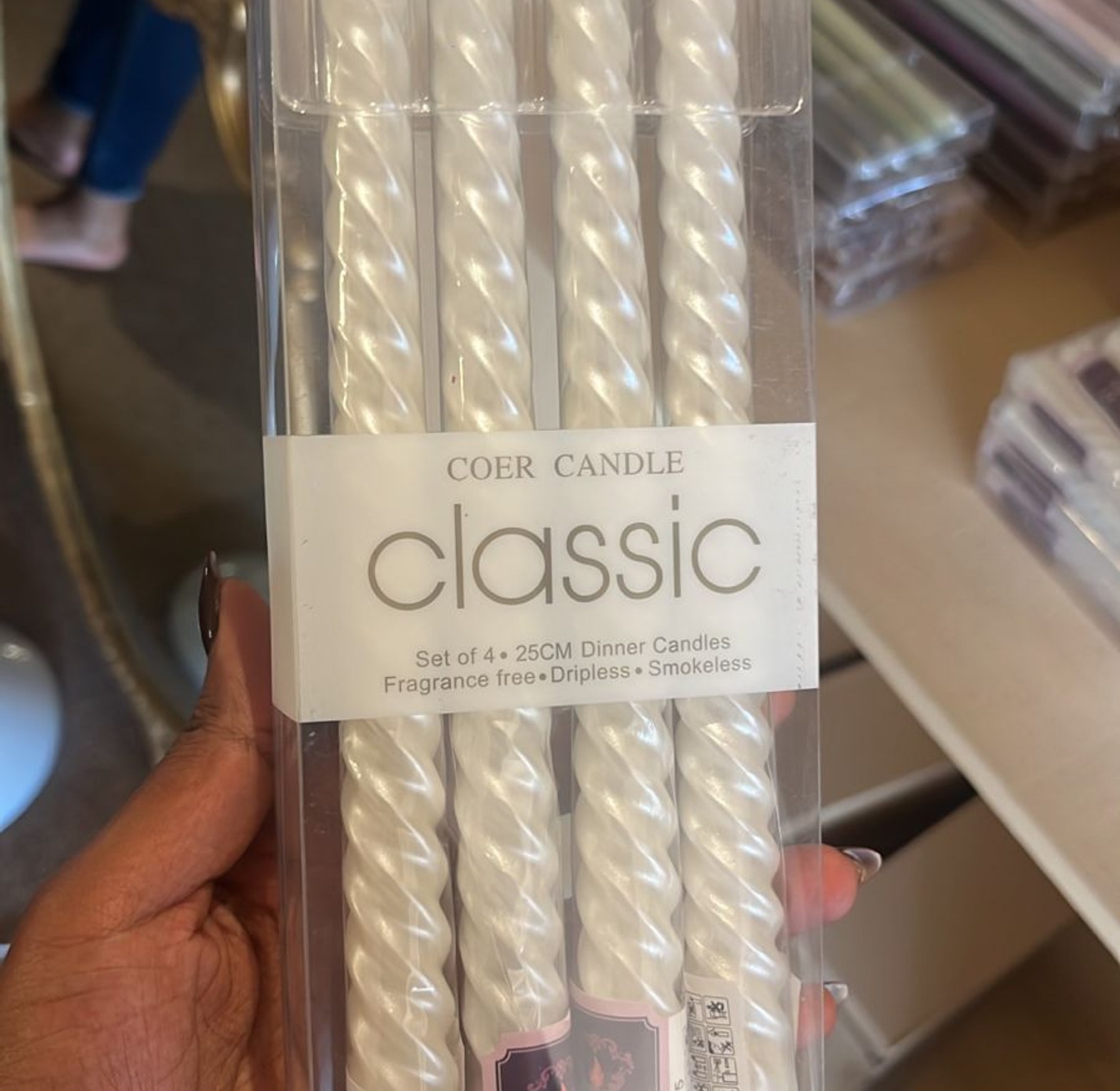 Classic white tapper candles image