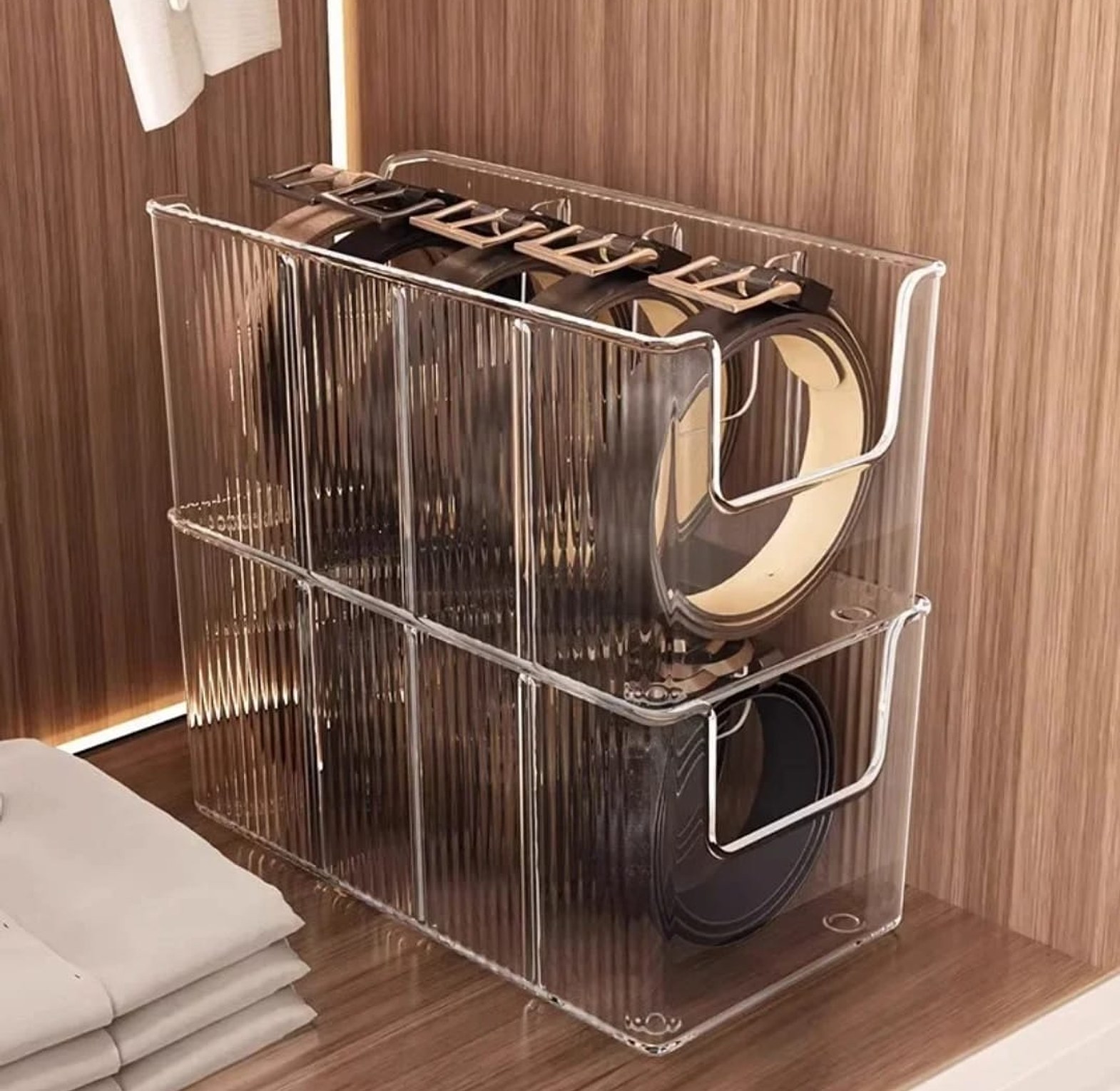 Large Capacity Stackable Storage Organizer Box image