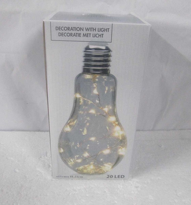 GLASS LAMP 11X11X23CM M # image